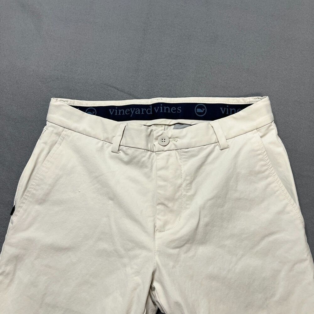 Vineyard Vines On-The-Go Chino Pants Men's 28 X 30 Ivory Slim Fit Performance - Picture 7 of 15